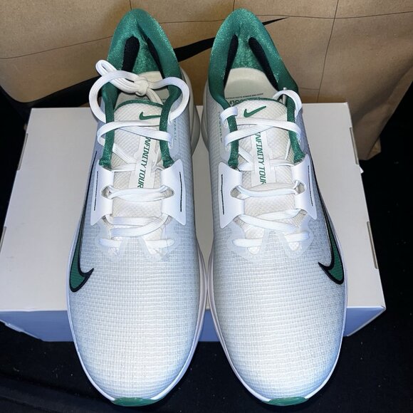 NEW Nike Air Zoom Infinity Tour 2 Golf Photon Dust/Green HQ2158-100 Size 10 main image 4